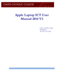 Apple Laptop ICT User Manual 2014 V3
