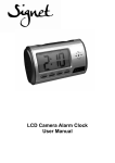 LCD Camera Alarm Clock User Manual