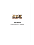 MySF Manager User Manual