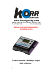 Solar Controller / Battery Charger User's Manual