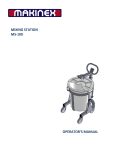 WATER TANK USER'S MANUAL