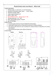 Photocell beam sensor User Manual (P5101 V10)