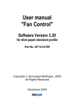 User Manual Fan