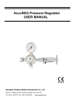 AccuREG Pressure Regulator USER MANUAL