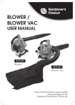 5331 Gardeners Choice Blower_Vac User Manual