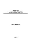 TED8620R ADSL MODEM/ROUTER USER MANUAL