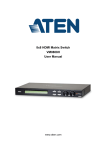 8x8 HDMI Matrix Switch VM0808H User Manual