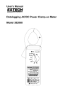 User's Manual Datalogging AC/DC Power Clamp