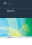 Online HR User Manual - Ministerial and Parliamentary Services