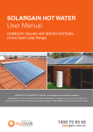 User Manual - Same Day Hot Water
