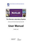User Manual - NetLab - University of South Australia