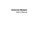 External Modem User's Manual