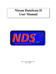 Nissan DataScan II User Manual