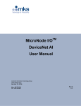 MicroNode I/O DeviceNet AI User Manual