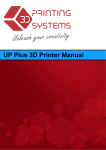 UP Plus 3D Printer User Manual v 2013.6.10