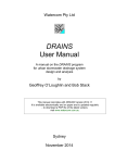DRAINS User Manual