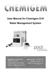 User Manual for Chemigem D10 Water Management
