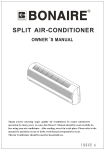 Bonaire High Wall Split User Manual.cdr