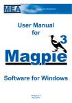 User Manual for Software for Windows