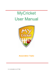 MyCricket User Manual