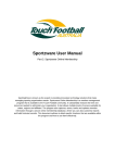 Sportzware User Manual