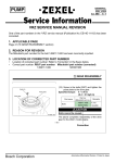 Bosch Corporation VRZ SERVICE MANUAL REVISION