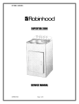 SUPERTUB 2000 SERVICE MANUAL