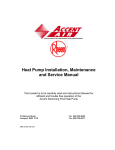 Heat Pump Installation, Maintenance and Service Manual