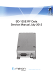SD-125E RF Data Service Manual July 2012