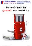 Service Manual for Quikstak 'smart-stackers'