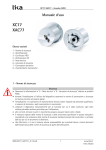 XC77 XAC77 Encoder ATEX Manuale d'uso in italiano