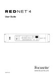 RedNet 4 user guide