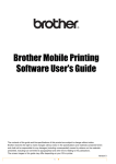 Brother Mobile Printing Software User's Guide