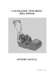 Reel Mower Owners Manual