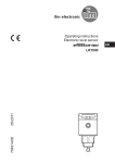 Operating instructions Electronic level sensor