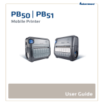 PB50 and PB51 Mobile Printer User Guide