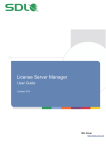 SDL License Server Manager - User Guide