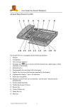 User Guide for Alcatel Telephone