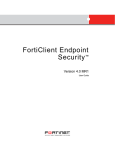 FortiClient Endpoint Security User Guide