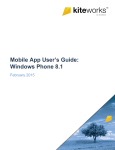 kiteworks Mobile App User's Guide: Windows Phone 8.1