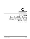 MCP7381X Low-Cost Li-Ion Battery Charger Evaluation