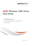 UC20 Windows USB Driver User Guide