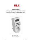 Instrukcja obsługi cyfrowego tygodniowego wyłącznika