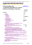 Understanding and Troubleshooting DHCP in Catalyst Switch or