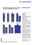 Description and operating instructions Industrial ETHERNET Rail