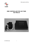 DMX CONTROLLER FOR LED TUBE User Manual - Flash