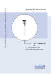 Operating Instructions - LEVEL TRANSMITTER 8189