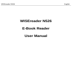 WISEreader N526 E-Book Reader User Manual
