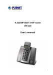 VIP-320 User's manual