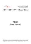 PM60 User Manual